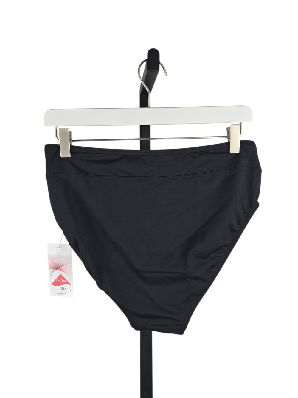 NWT Lands' End Swim Bottoms Black High Waist Size M 10-12 - Picture 2 of 4